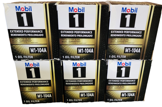 Mobil M1-104A Extended Performance Filter: Premium Engine Protection(6 pk)