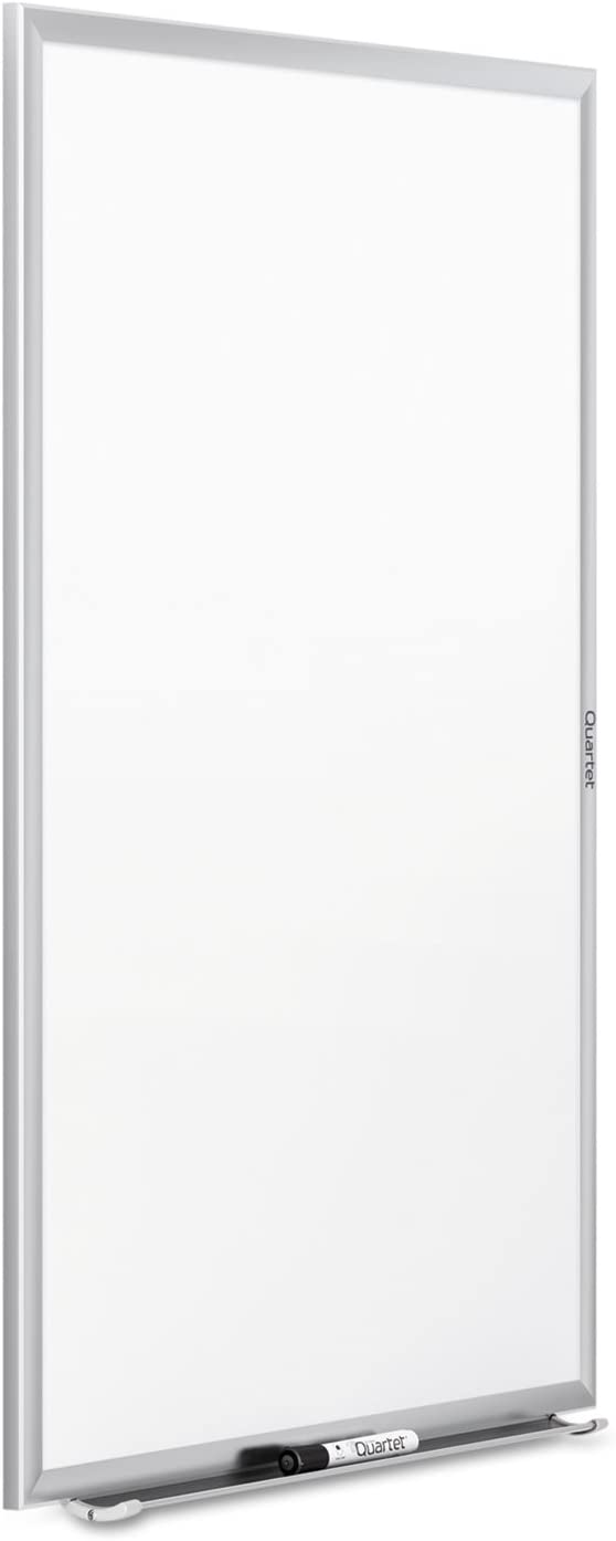 Quartet Melamine White Board, 3 ft x 2 ft, Silver Aluminum Frame QRTS533
