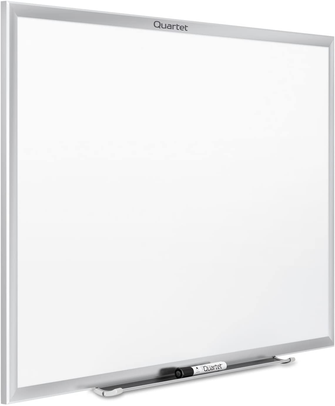 Quartet Melamine White Board, 3 ft x 2 ft, Silver Aluminum Frame QRTS533