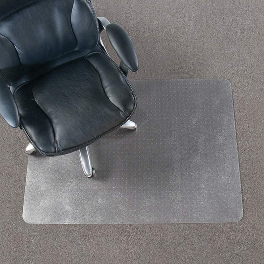 Realspace Chair Mat for Thin Commercial-Grade Carpets, Economy, Rectangular, 46" x 60", Clear