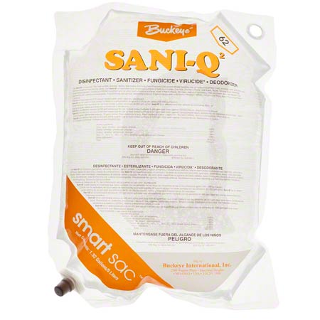 Buckeye® Sani-Q2™ Disinfectant Sanitizer Deodorizer, 3 x 1  Smart Sacs