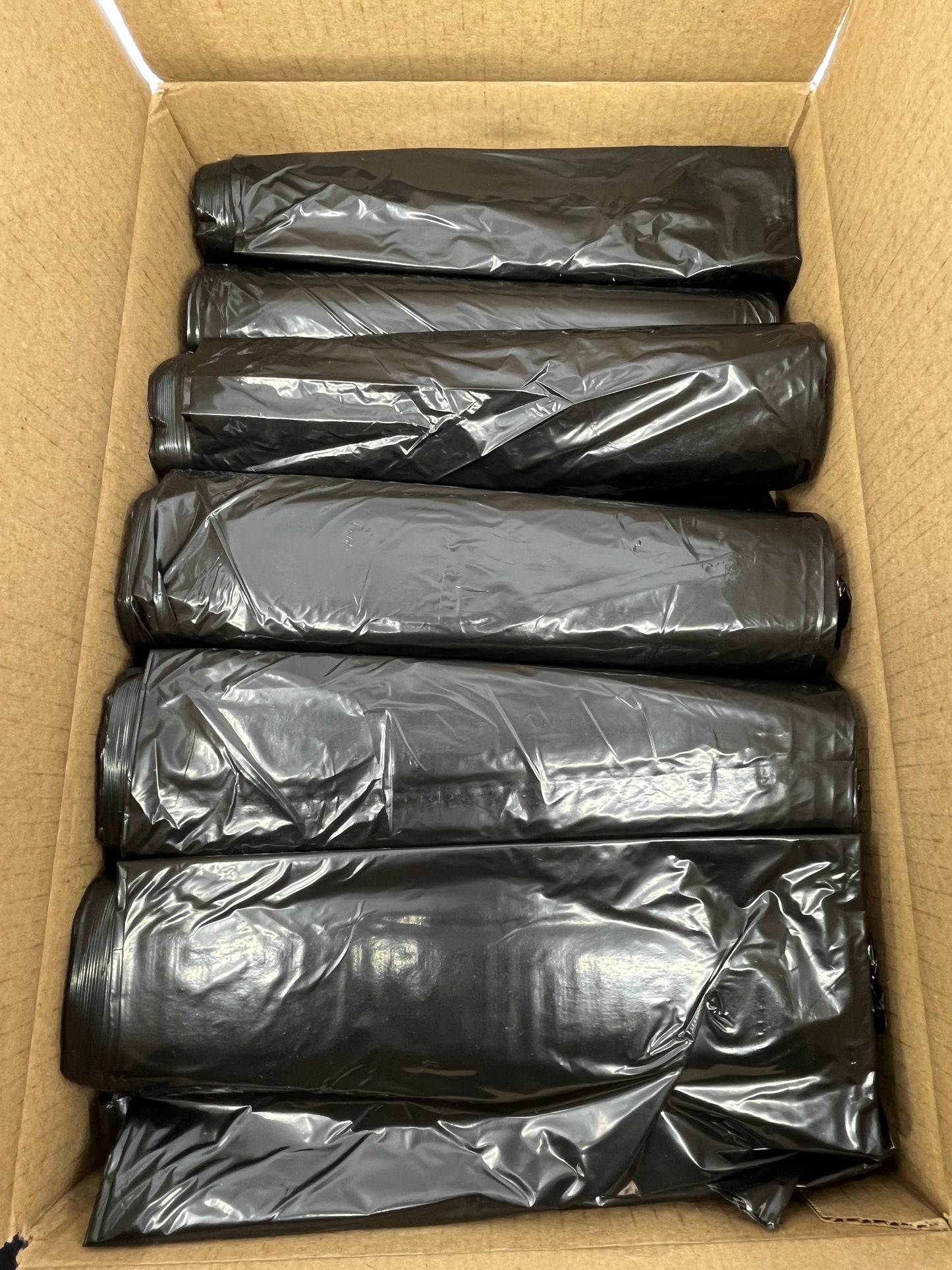 55-60 Gallon Black Garbage Bags  1.5 Mil 38x58  100/case