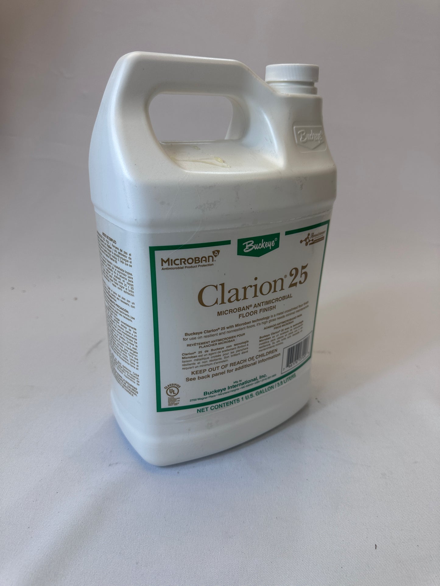 Buckeye® Clarion® 25 Microban® Antimicrobial Floor Finish - 1 Gal./4 Case