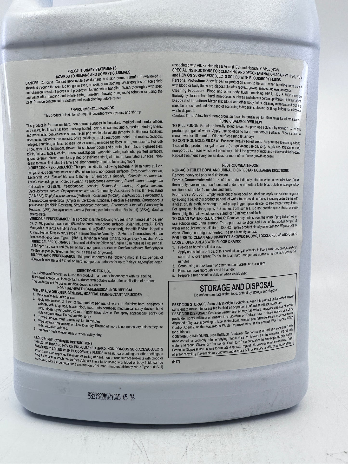 Energizer Q Neutralizer/Disinfectant 1-Gal