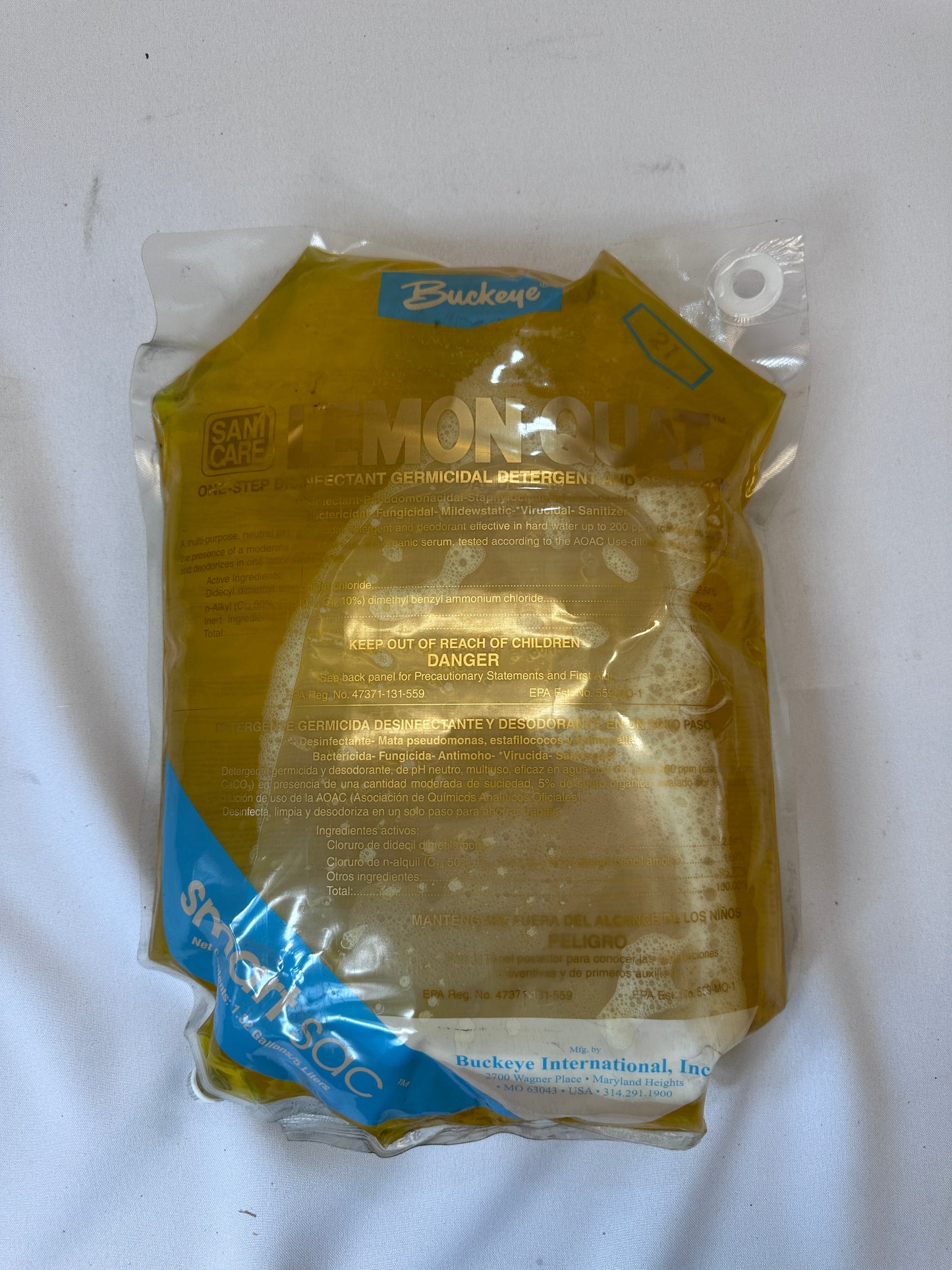 Sanicare Lemon Quat™ Disinfectant Cleaners - 3 Sacs