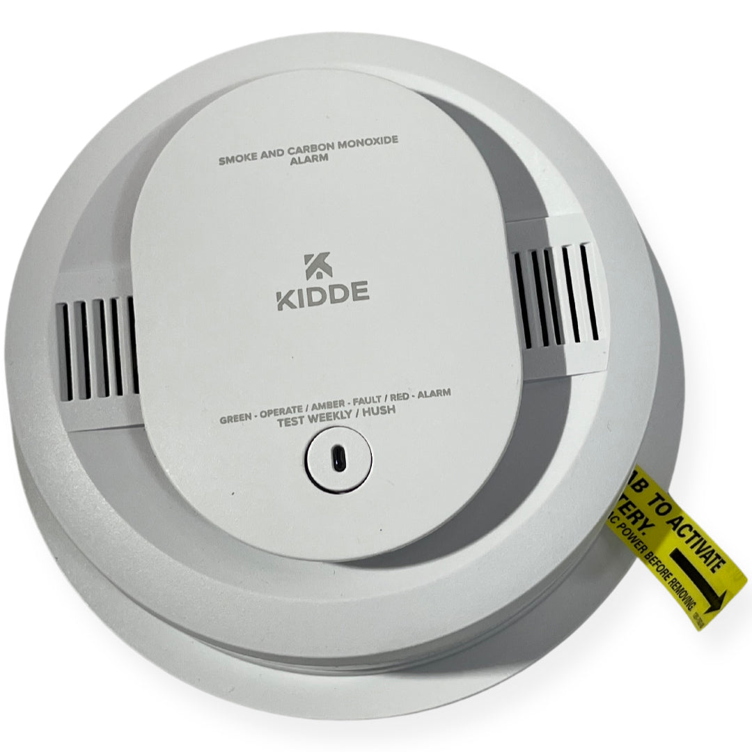 Kidde 900-CUAR Hardwired Smoke and Carbon Monoxide Alarm, Interconnectable With AA Battery Backup Combo Model# 21032250  - 1 Count
