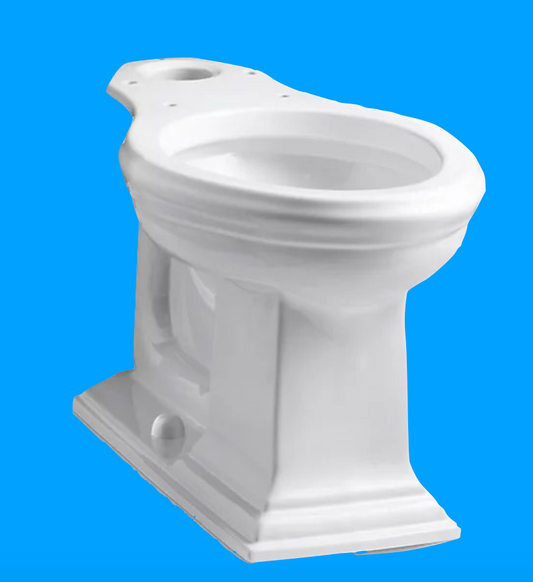 Kohler Toilet Bowl Only Memoirs Comfort Height Elongated Terraced Edge White K43800