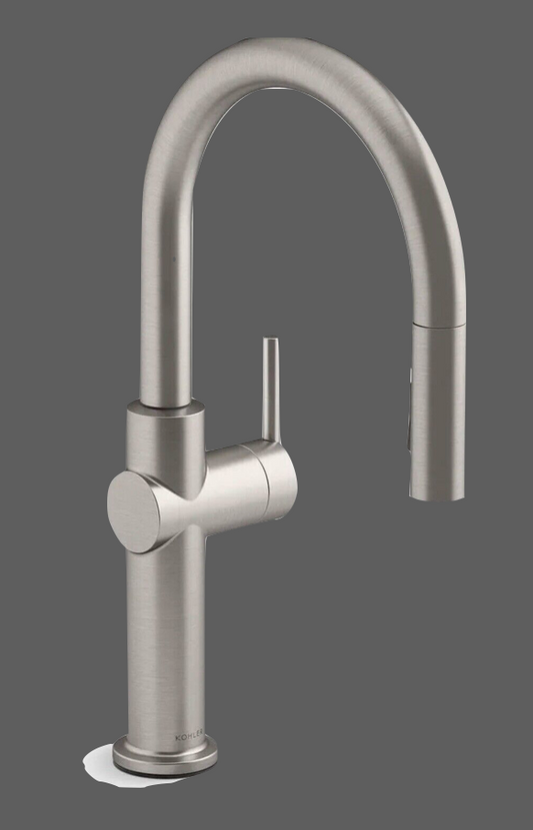 Kohler 22972-VS Crue Kitchen Sink Faucet w/Pull Down Sprayer Vibrant Stainless