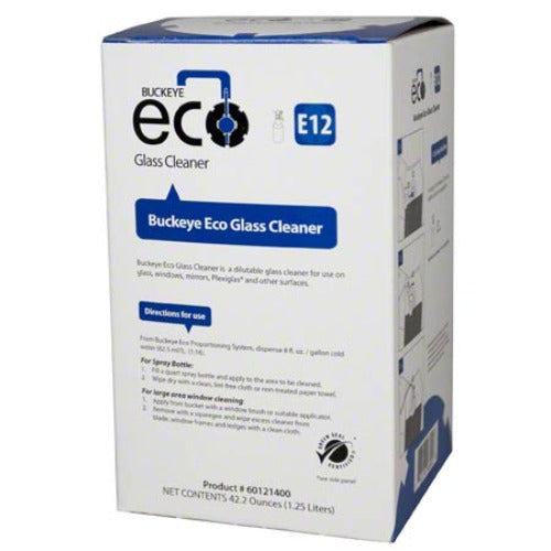 Buckeye® Eco® E12 Glass Cleaner HD - 1.25 L, 4/Case