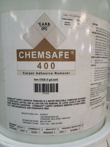 Chemsafe 400 Carpet Adhesive Remover, 5 Gal.