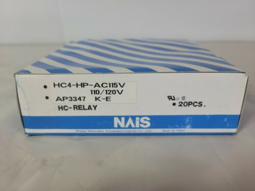 NAIS Relay HC4-HP-AC115V 110 / 120V AP 3347K-E HC - 20 Count