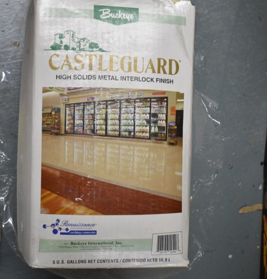 Buckeye Castleguard High Gloss Floor Finish, 25% Solids, 5 Gallon Box
