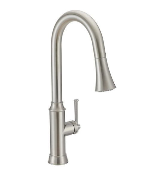 PROFLO PFXC5811ZBN Hopkins Single Hole Pull-Down Kitchen Faucet, Brushed Nickel