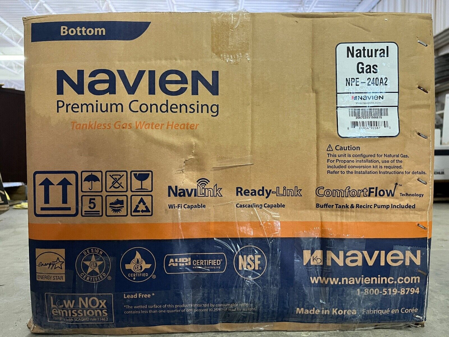 Navien Tankless Gas Water Heater NPE-240A2 High Efficiency Condensing