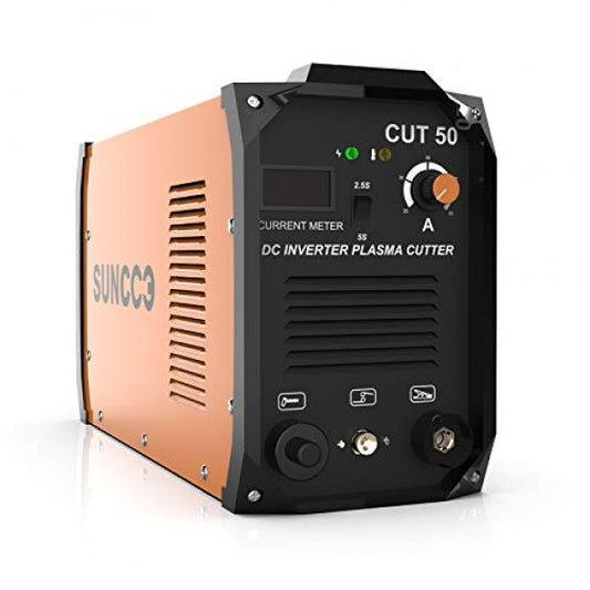 SUNCOO Plasma Cutter, Portable Pro Cut 50 Electric DC Inverter Metal Plasma Cutting Machine