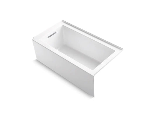 Left drain with slotted overflow for added safety. * Textured bottom surface ensures slip resistance. * Tub waste sold separately for convenience (available when adding to cart). * Includes integral lumbar support for enhanced comfort.