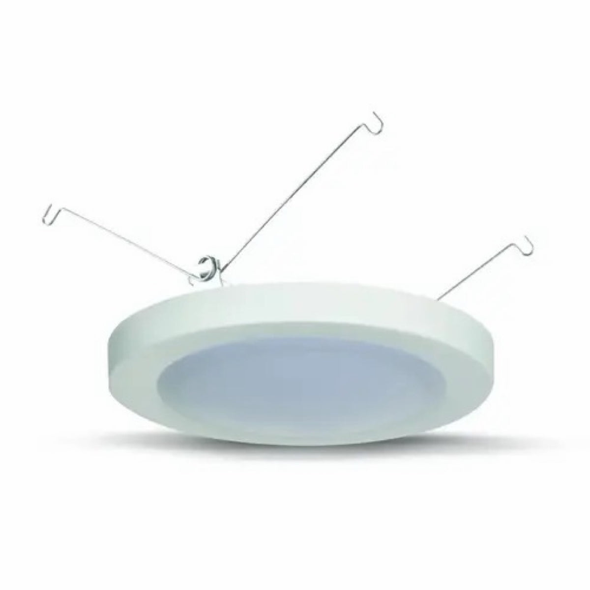 Urban 33 F18807-30-KS 7.5 inch LED disk light in white with spring clips for 5 or 6 inch recessed can retrofit