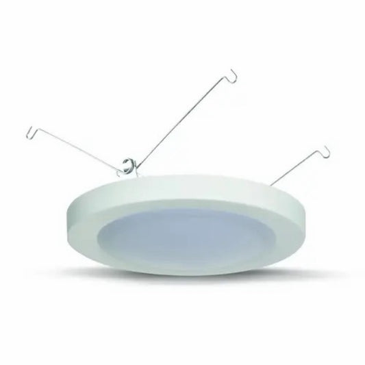 Urban 33 F18807-30-KS 7.5 inch LED disk light in white with spring clips for 5 or 6 inch recessed can retrofit