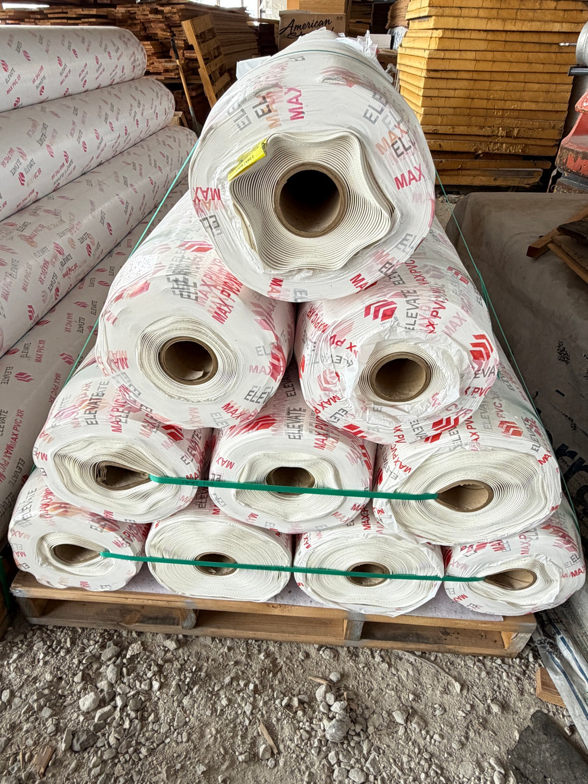 Elevate MAX PVC XR 60 Mil Roofing Membrane 10x100 Ft — White Fleece-Backed Roll — photo 2