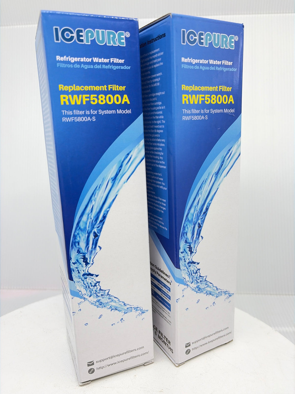 ICEPURE RWF5800A Fridge Water Filter 2-PACK — Replaces Frigidaire EPTWFU01 — photo 2