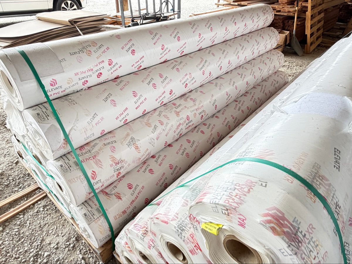 Elevate MAX PVC XR 60 Mil Roofing Membrane 10x100 Ft — White Fleece-Backed Roll — photo 3