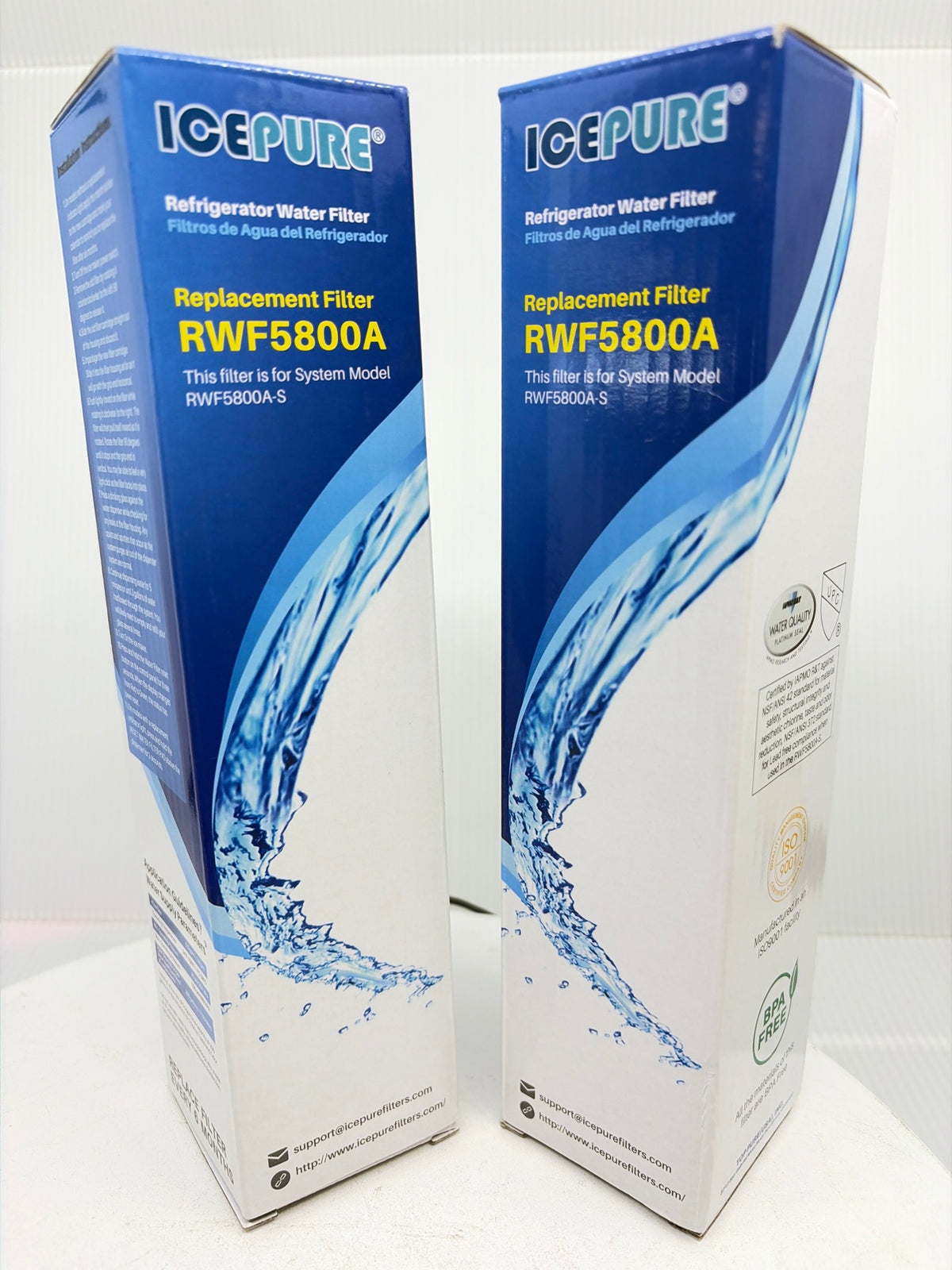 ICEPURE RWF5800A Fridge Water Filter 2-PACK — Replaces Frigidaire EPTWFU01 — photo 3