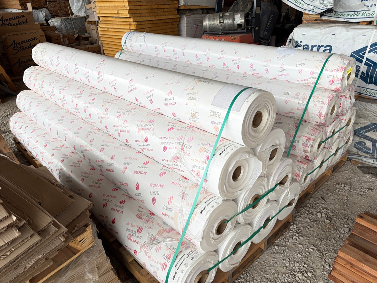 Elevate MAX PVC XR 60 Mil Roofing Membrane 10x100 Ft — White Fleece-Backed Roll — photo 5