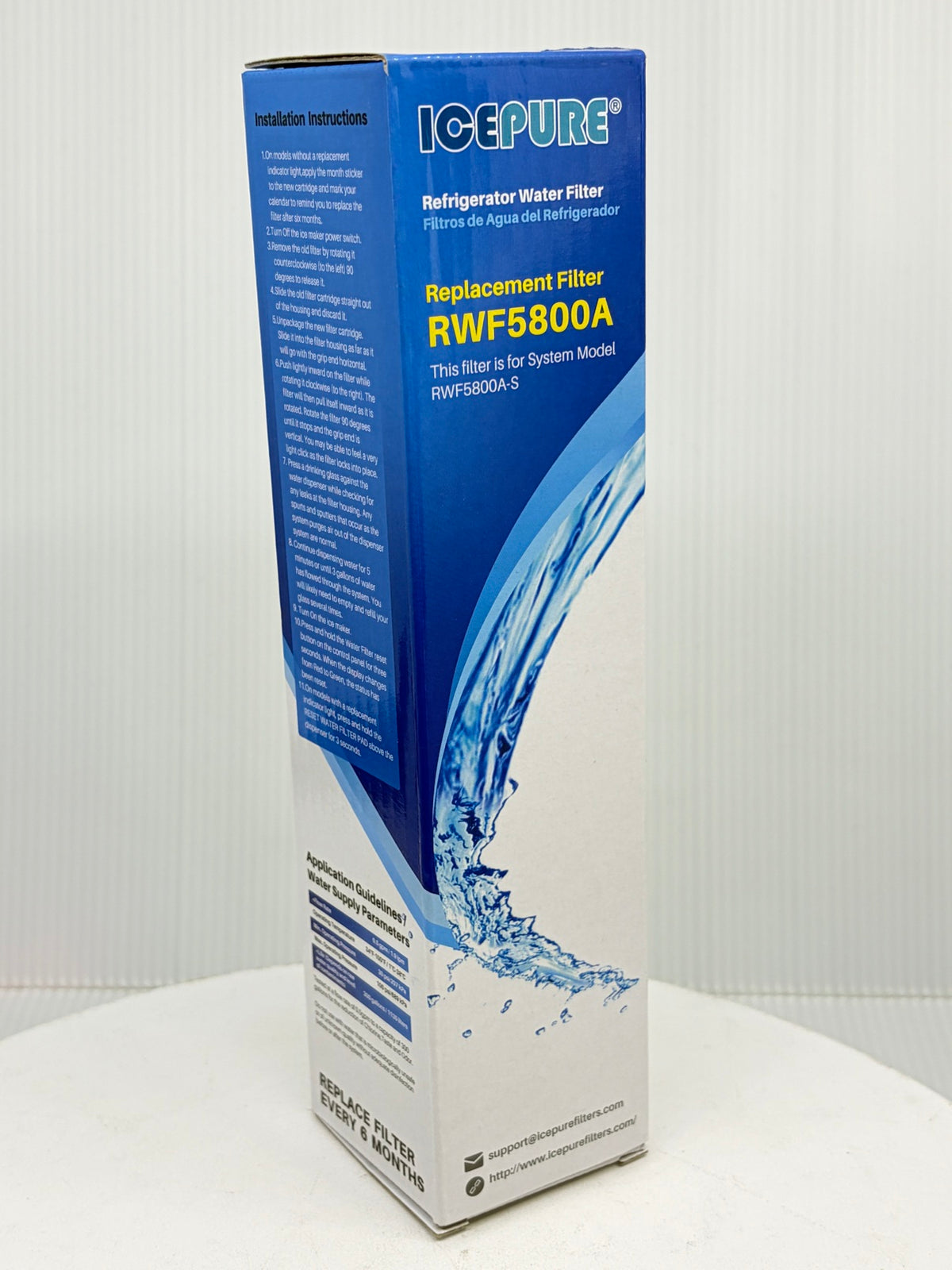 ICEPURE RWF5800A Fridge Water Filter 2-PACK — Replaces Frigidaire EPTWFU01 — photo 5