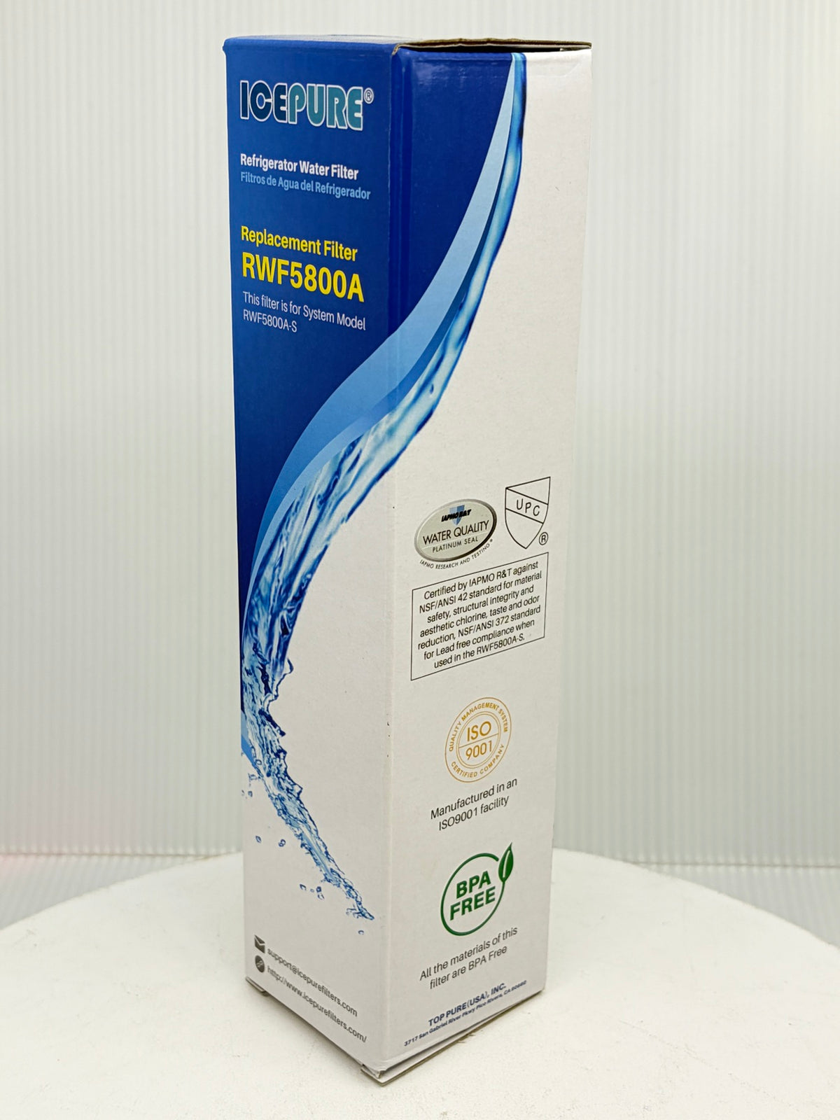 ICEPURE RWF5800A Fridge Water Filter 2-PACK — Replaces Frigidaire EPTWFU01 — photo 6
