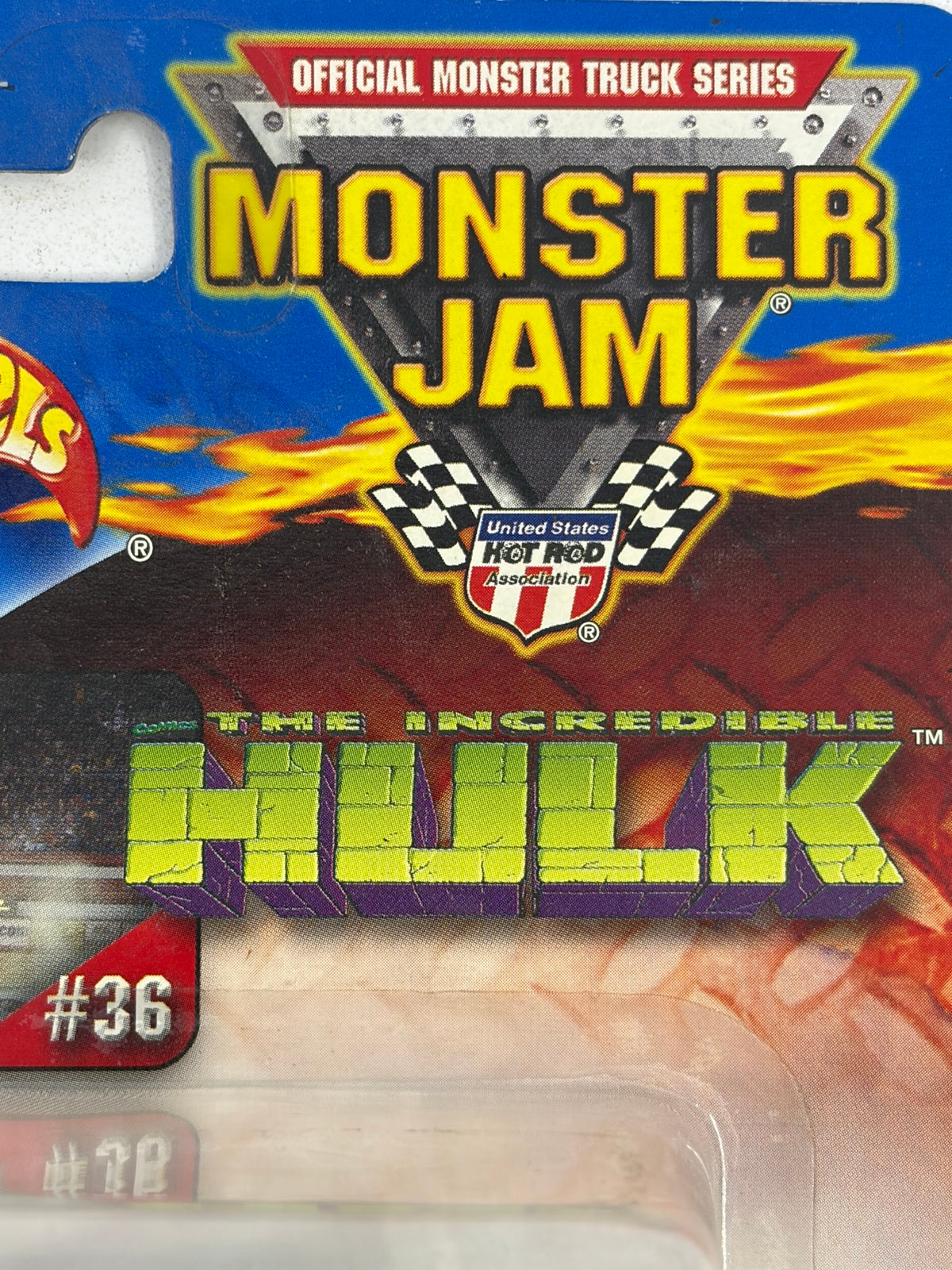 2002 Hot Wheels Monster Jam Incredible Hulk #36 1:64 Diecast Truck — New on Card — photo 7