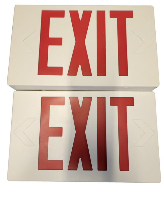 Pack of 5, BriteWay LED Exit Signs, Energy-Efficient, Bright Illumination, New