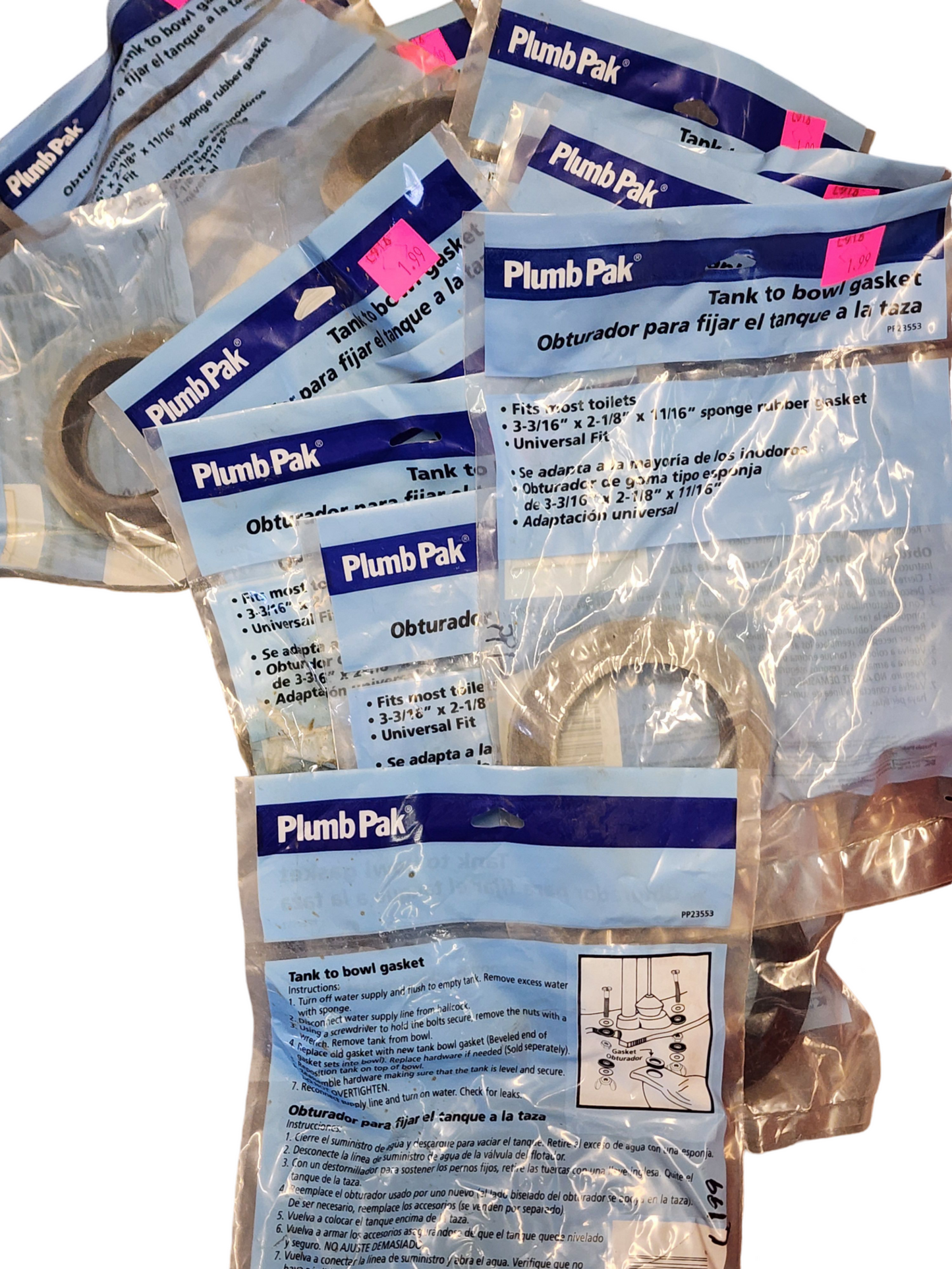 Bulk Sale: Plumb Pak PP23034 and PlumbPak PP23553 Tank to Bowl Plumbing Kits