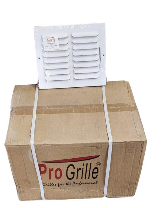 ProGrille HVAC Return Air Grill – Cases of Multiple Sizes & Models – White Metal Grilles