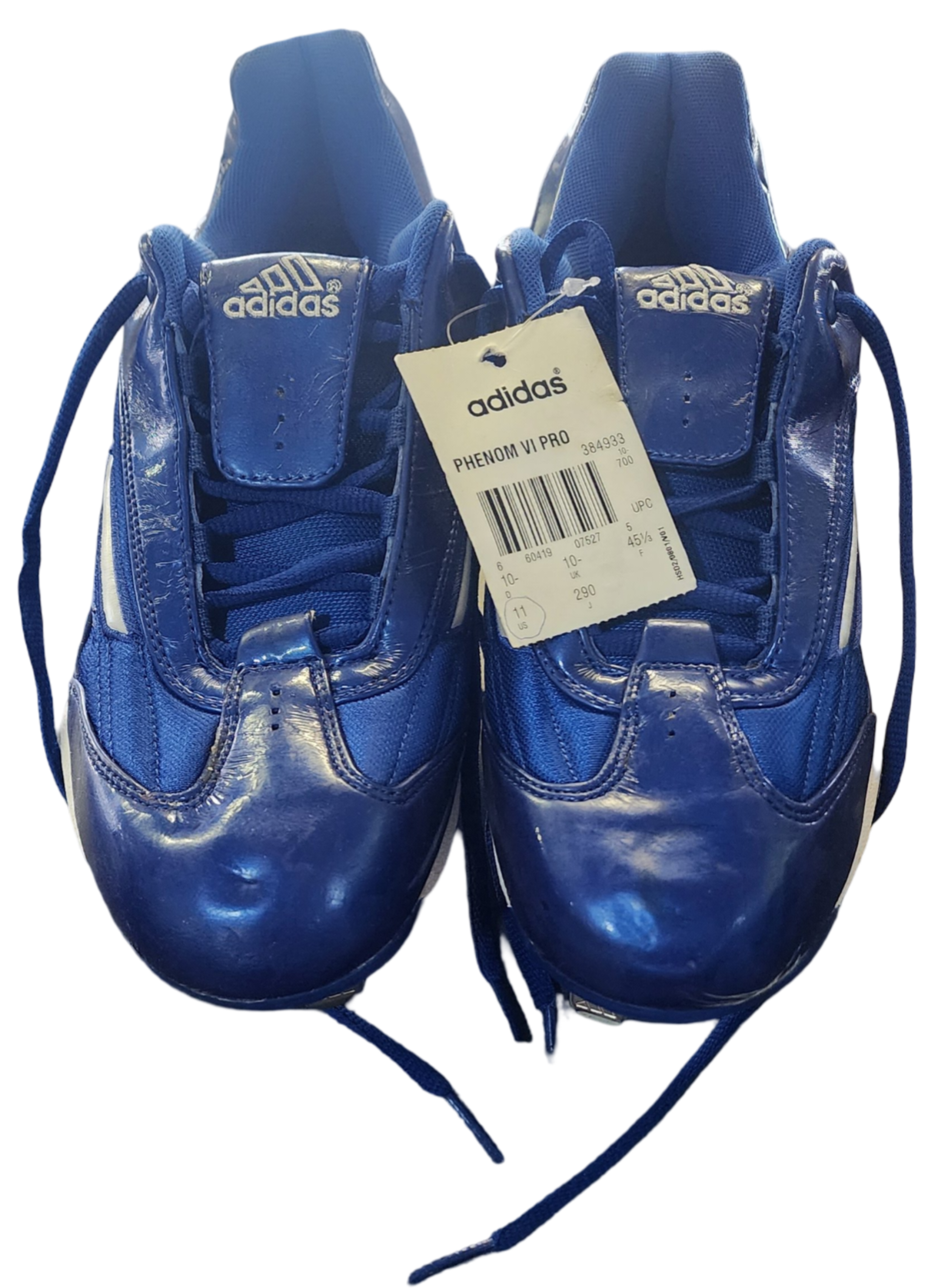 Adidas Phenom VI Pro Metal Baseball Cleats – Men’s Size 11 – Blue