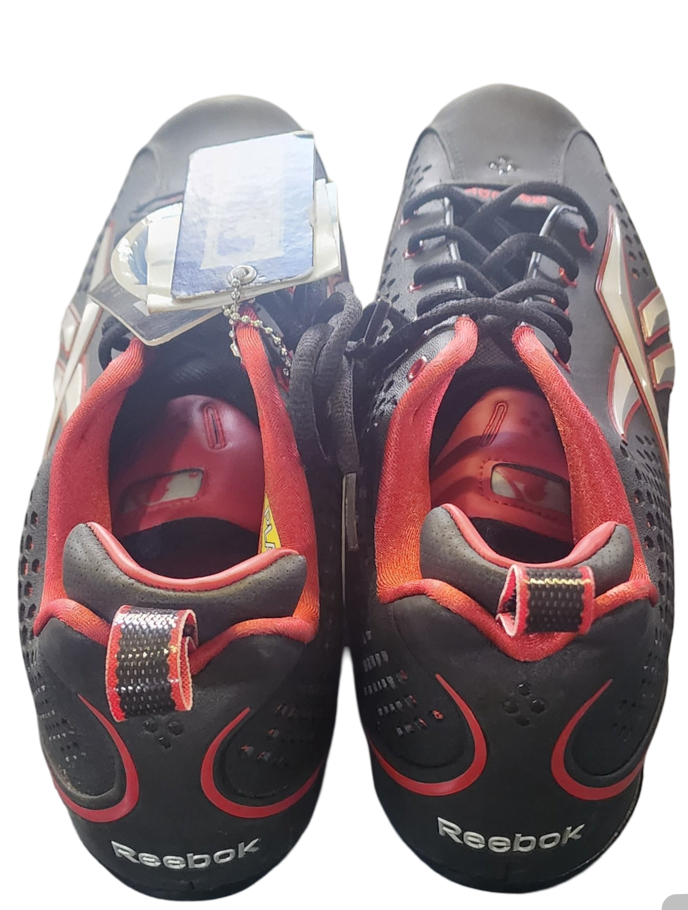 Reebok Hardlink Metal Baseball Cleats – Authentic Collection – Size 12 Black/Red/Silver