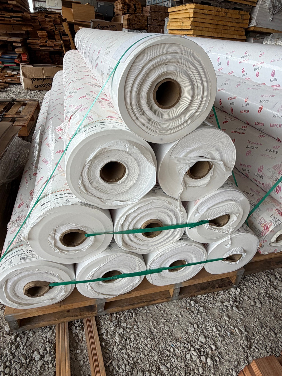 Elevate MAX PVC XR 60 Mil Roofing Membrane 10x100 Ft — White Fleece-Backed Roll — photo 11