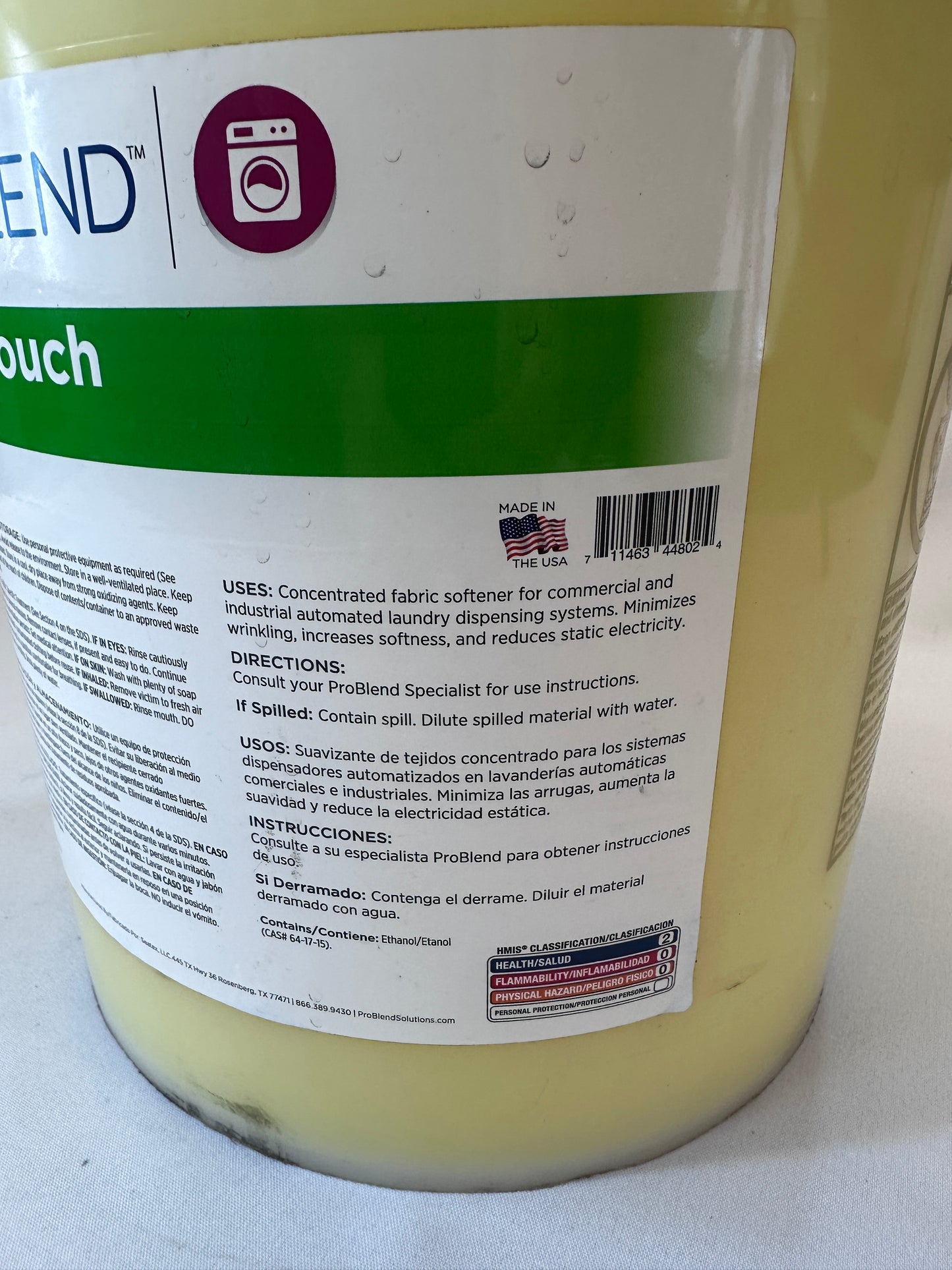 ProBlend™ Soft Touch Plus Fabric Softener - 5 Gal.