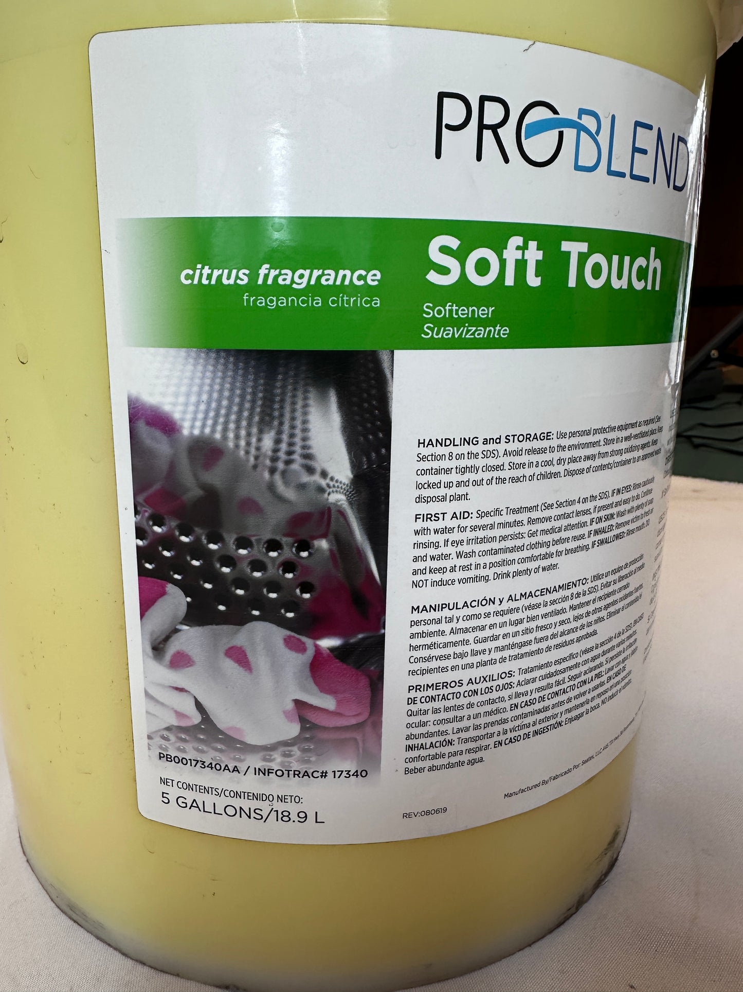 ProBlend™ Soft Touch Plus Fabric Softener - 5 Gal.