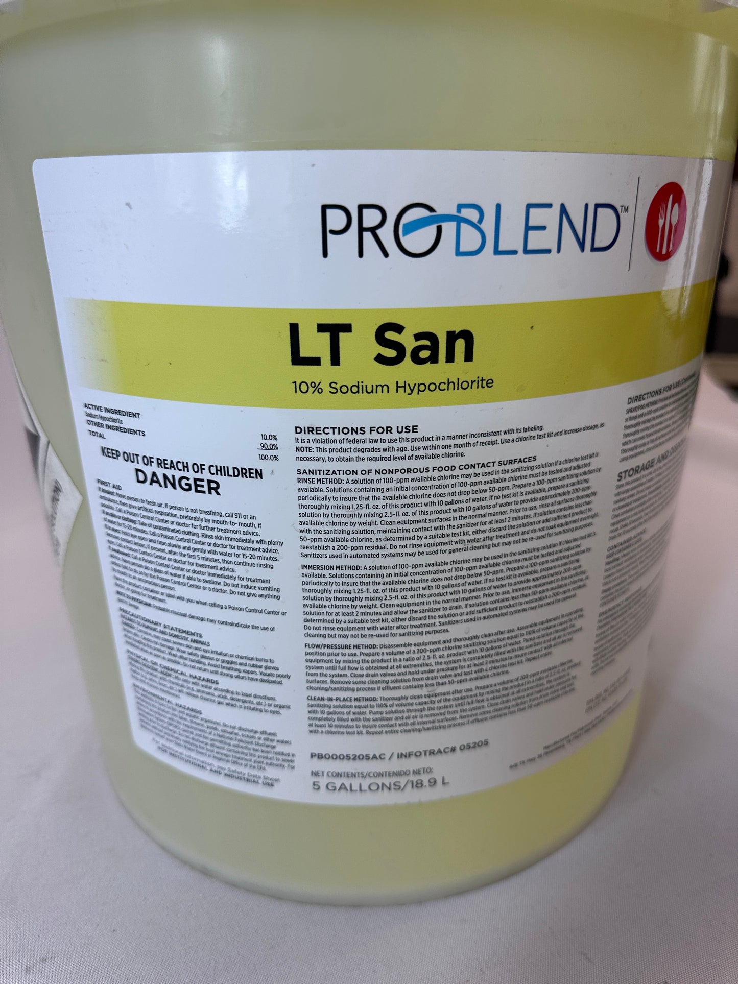 ProBlend™ LT Sanitizer - 5 Gal.