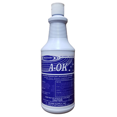 A-OK Non-Acid Disinfectant Bathroom Cleaner- 1 Qt.