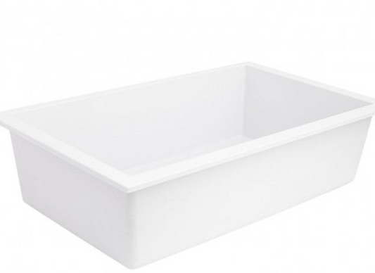 Signature Hardware Holcomb 30" Undermount Single Basin Granite Composite Kitchen Sink White 419618