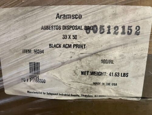 100/Roll Poly Garbage Bag, Black And ACM-Printed, Perforated (Multiple Sizes) 