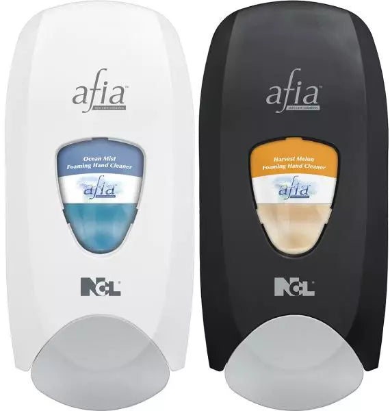 300 PC Pallet NCL Afia Manual Foam Soap Dispensers Black & White – 25 Cases